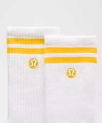 Unisex Daily Essential Crew Socks *Stripe