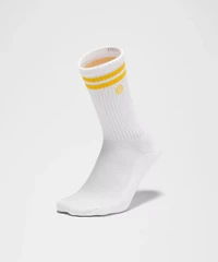 Unisex Daily Essential Crew Socks *Stripe