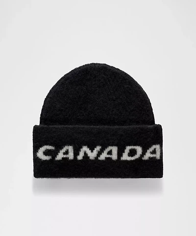 Team Canada Ribbed Alpaca Wool-Blend Beanie *COC Logo