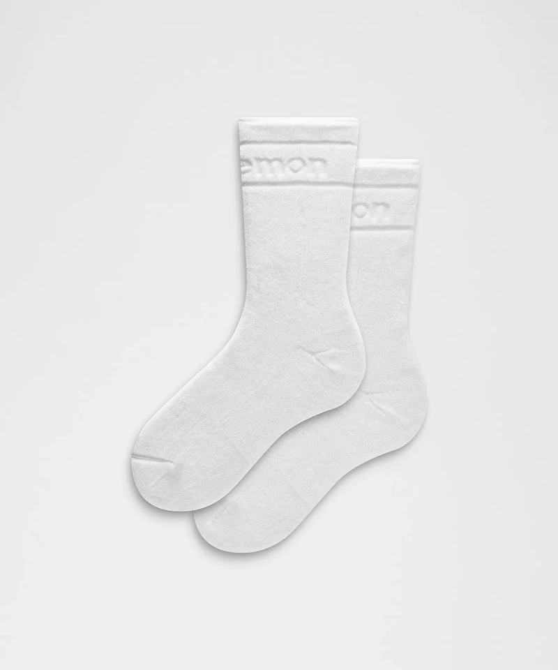 Unisex Terry Crew Socks | Men's