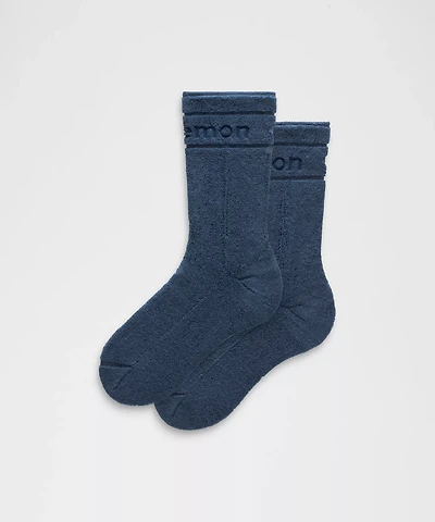 Unisex Terry Crew Socks | Men's