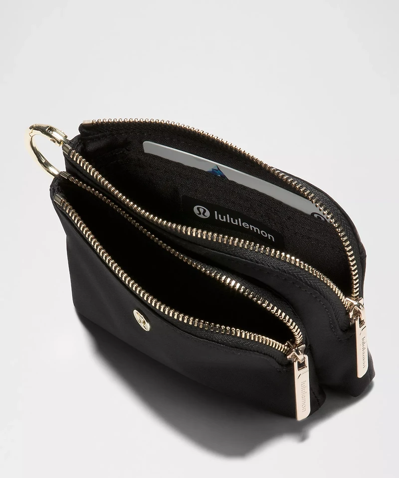 Double Zip Clippable Card Pouch