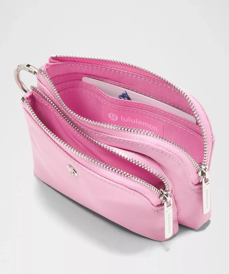 Double Zip Clippable Card Pouch | Men's Bags,Purses,Wallets