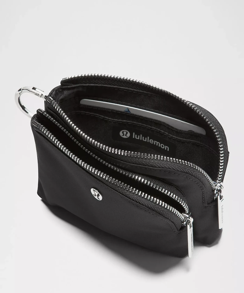 Double Zip Clippable Card Pouch | Men's Bags,Purses,Wallets
