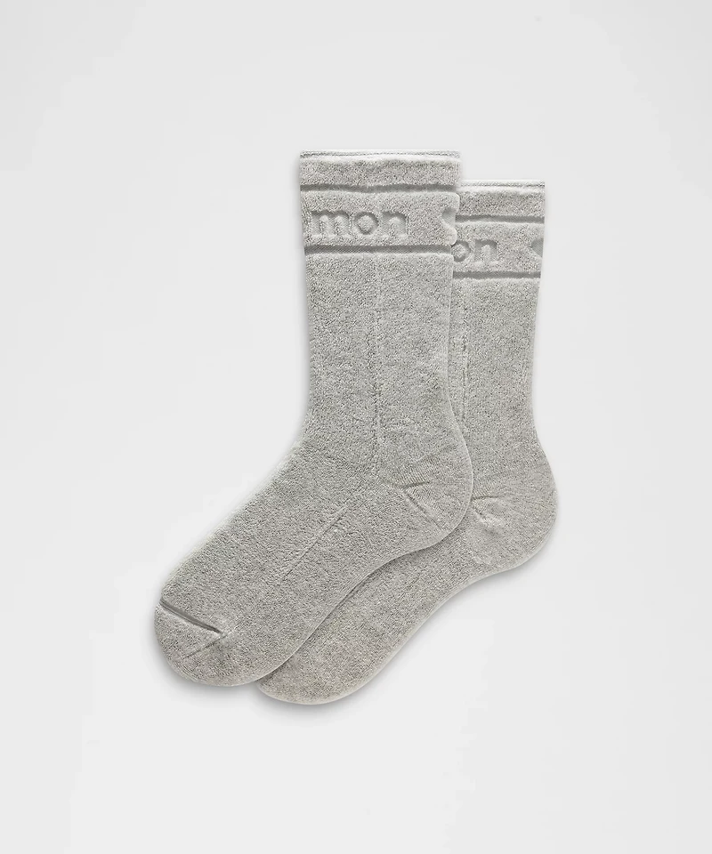 Unisex Terry Crew Socks | Men's