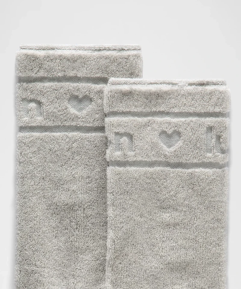 Unisex Terry Crew Socks | Men's