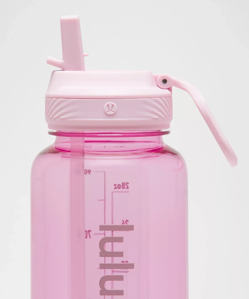 Back to Life Clear Bottle 32oz *Straw Lid | Men's Water Bottles