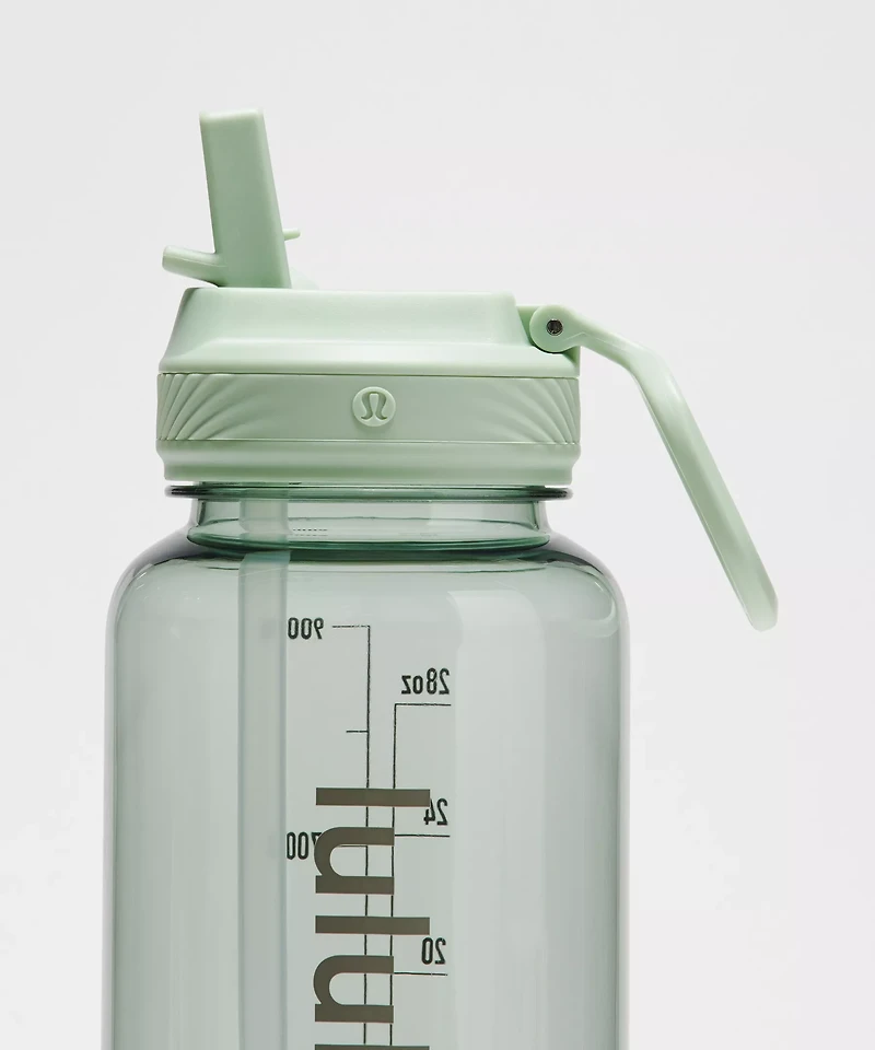 Back to Life Clear Bottle 32oz *Straw Lid | Men's Water Bottles