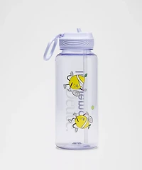 Back to Life Clear Bottle 32oz Straw Lid *Tennis Graphic | Men's Water Bottles