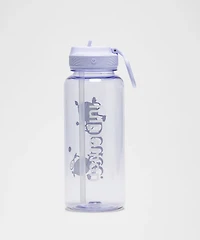 Back to Life Clear Bottle 32oz Straw Lid *Tennis Graphic | Men's Water Bottles