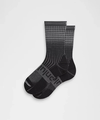 Unisex Power Stride Crew Socks Reflective Grid *Updated | Men's