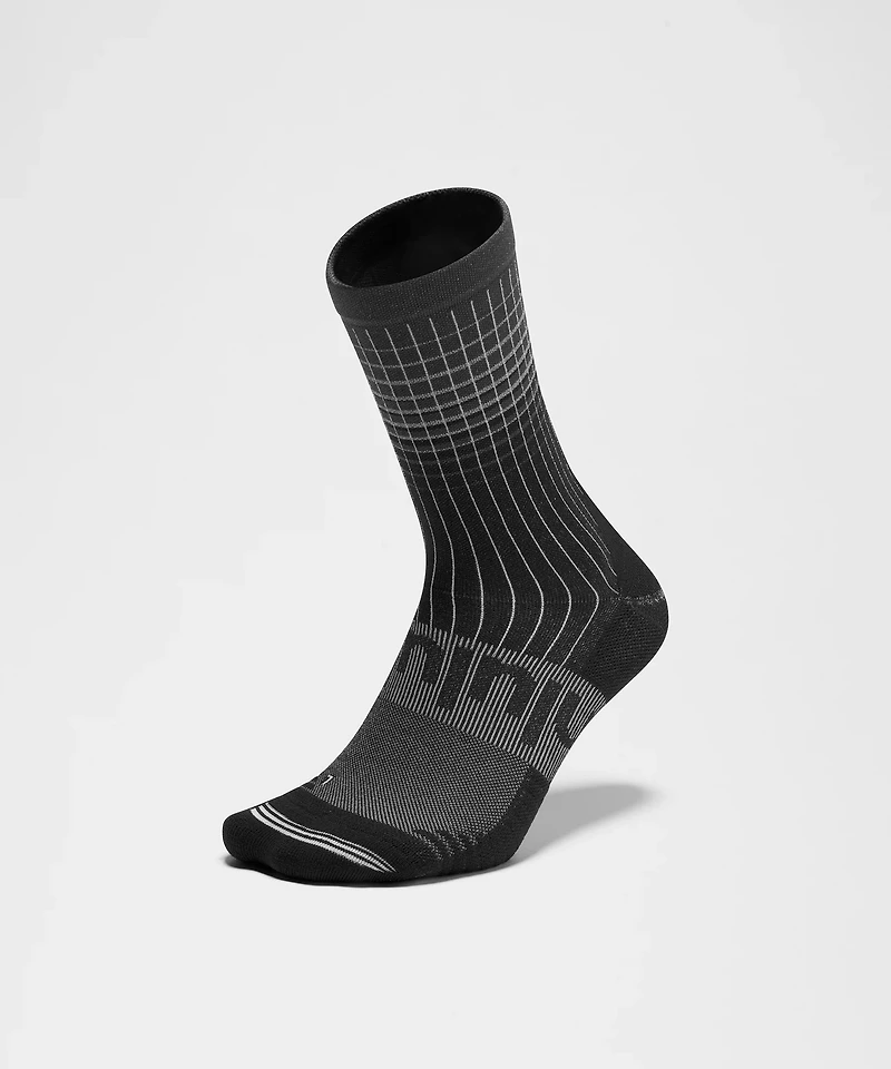 Unisex Power Stride Crew Socks Reflective Grid *Updated | Men's