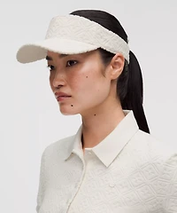 Removable Sweatband Terry Jacquard Visor