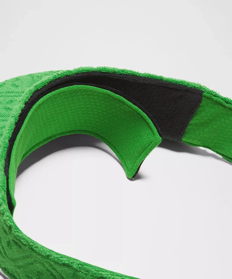 Removable Sweatband Terry Jacquard Visor