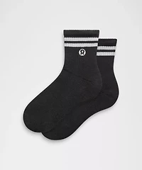 Unisex Daily Essential Quarter Socks *Stripe