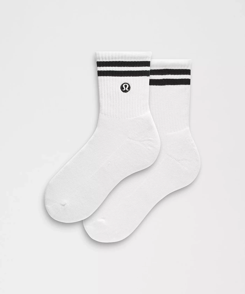 Unisex Daily Essential Quarter Socks *Stripe | Men's