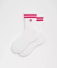 Unisex Daily Essential Quarter Socks *Stripe