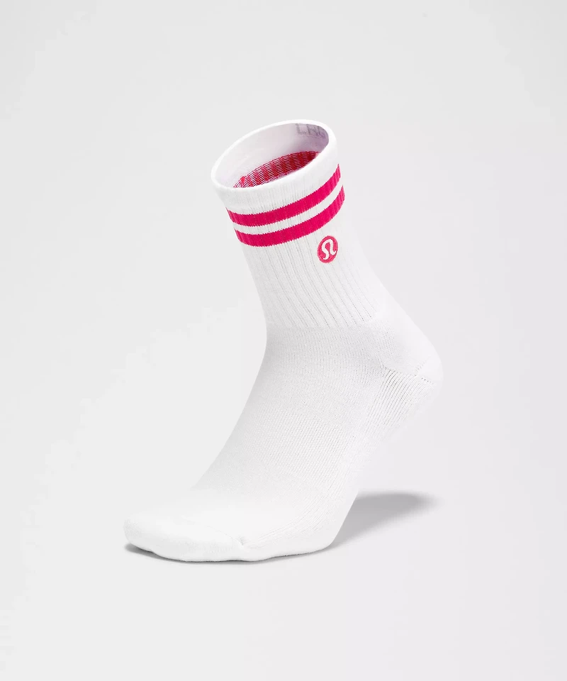 Unisex Daily Essential Quarter Socks *Stripe