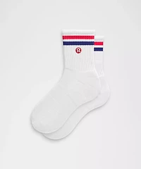 Unisex Daily Essential Quarter Socks *Stripe | Men's
