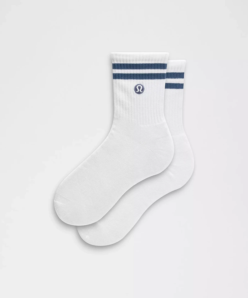 Unisex Daily Essential Quarter Socks *Stripe | Men's