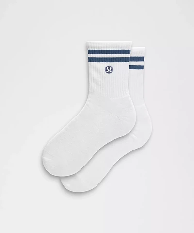 Unisex Daily Essential Quarter Socks *Stripe | Men's