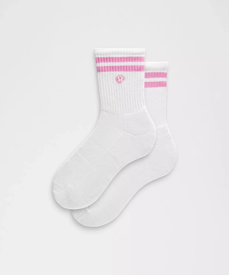 Unisex Daily Essential Quarter Socks *Stripe | Men's