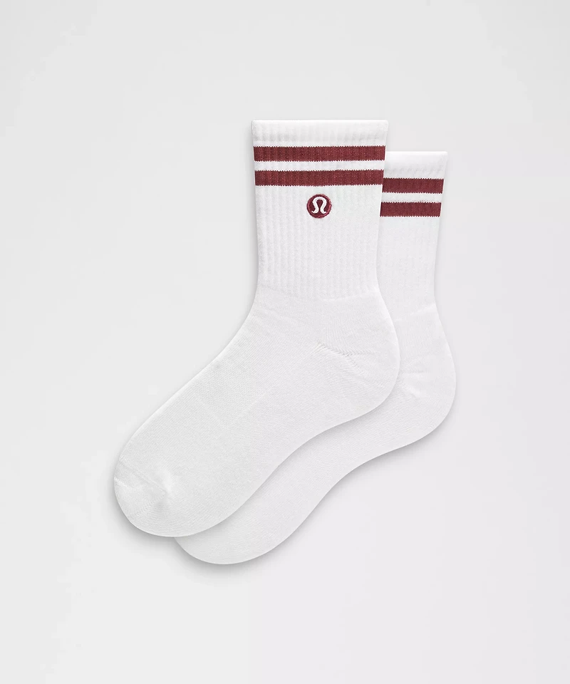 Unisex Daily Essential Quarter Socks *Stripe | Men's