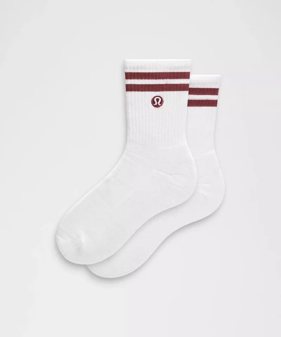 Unisex Daily Essential Quarter Socks *Stripe | Men's