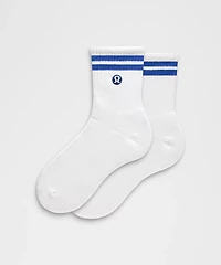 Unisex Daily Essential Quarter Socks *Stripe