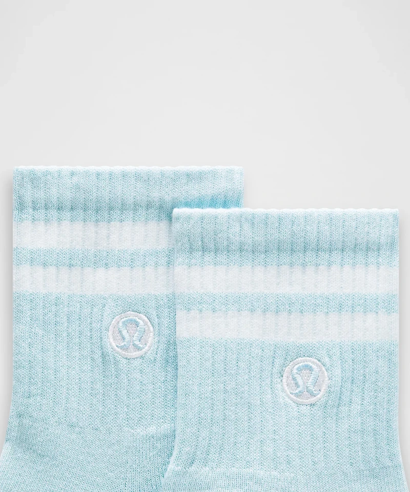 Unisex Daily Essential Quarter Socks *Stripe