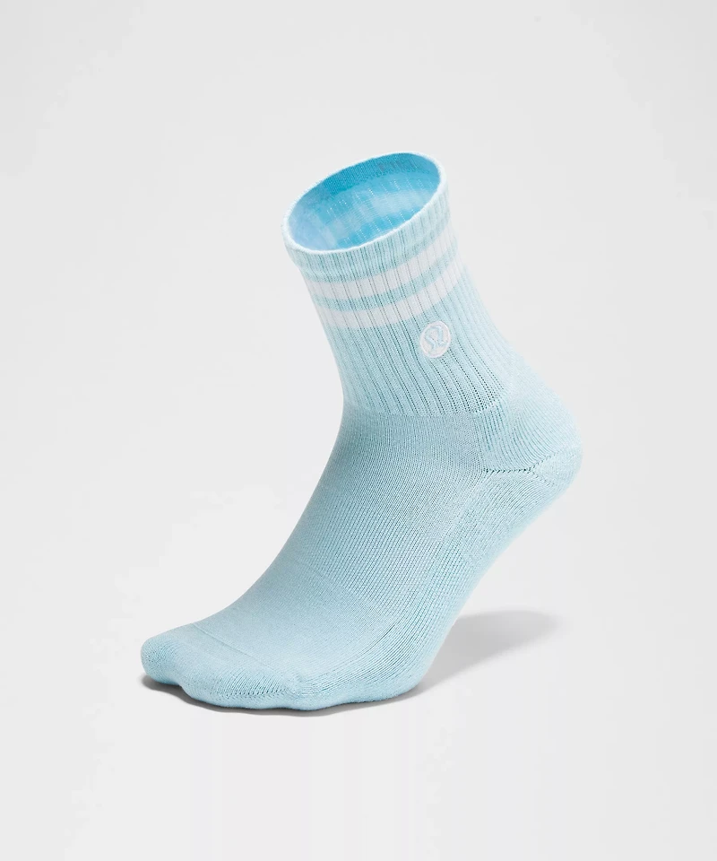 Unisex Daily Essential Quarter Socks *Stripe