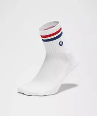 Unisex Daily Essential Quarter Socks *Stripe