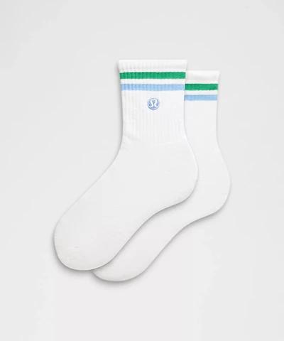 Unisex Daily Essential Quarter Socks *Stripe