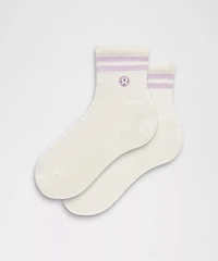Unisex Daily Essential Quarter Socks *Stripe