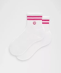 Unisex Daily Essential Quarter Socks *Stripe