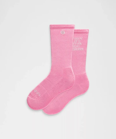 Unisex Daily Essential Crew Socks *Lemons Quote