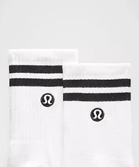 Unisex Daily Essential Quarter Socks 3 Pack *Stripe