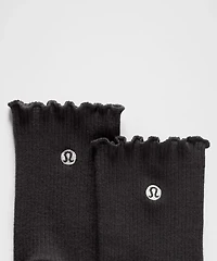 Unisex Lettuce Edge Quarter Socks