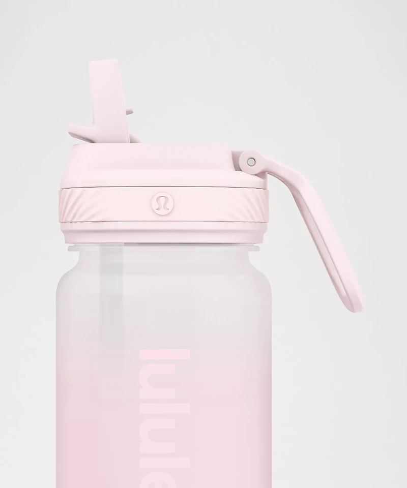 Back to Life Clear Bottle 18oz Straw Lid *Frosted