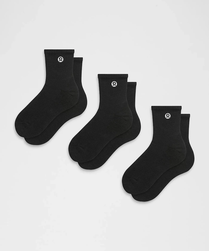 Unisex Daily Essential Quarter Socks *3 Pack