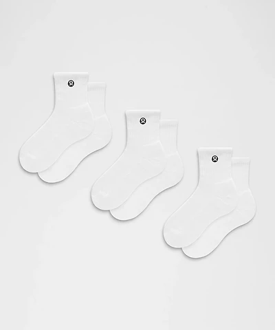 Unisex Daily Essential Quarter Socks *3 Pack