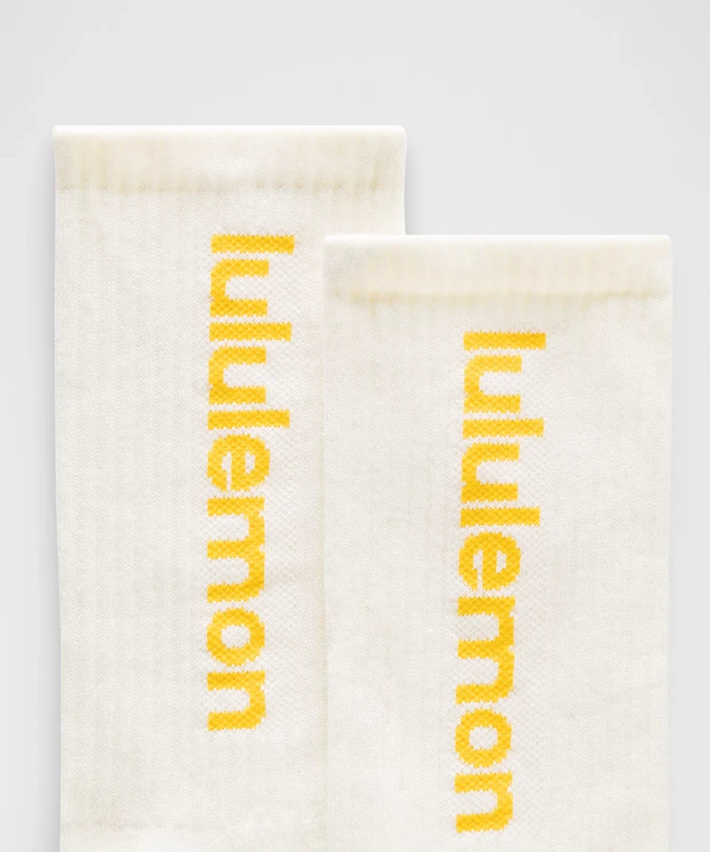 Unisex Daily Essential Crew Socks *Wordmark