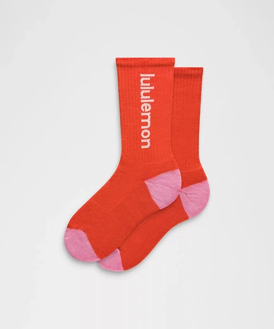 Unisex Daily Essential Crew Socks *Wordmark