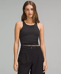 Ebb to Street Cropped Racerback Tank Top *Light Support, B/C Cup | Women's Sleeveless & Tops