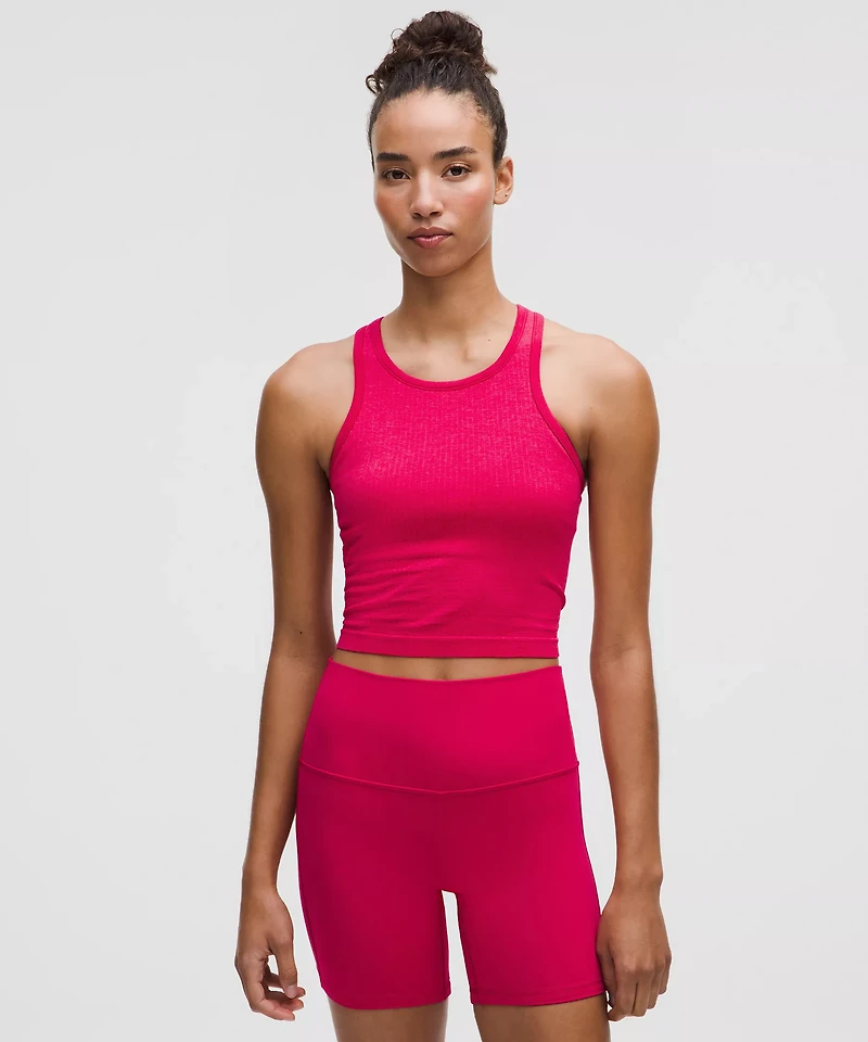 Ebb to Street Cropped Racerback Tank Top *Light Support, B/C Cup | Women's Sleeveless & Tops
