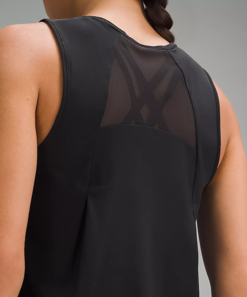 Sculpt Cropped Tank Top *Pleated | Women's Sleeveless & Tops