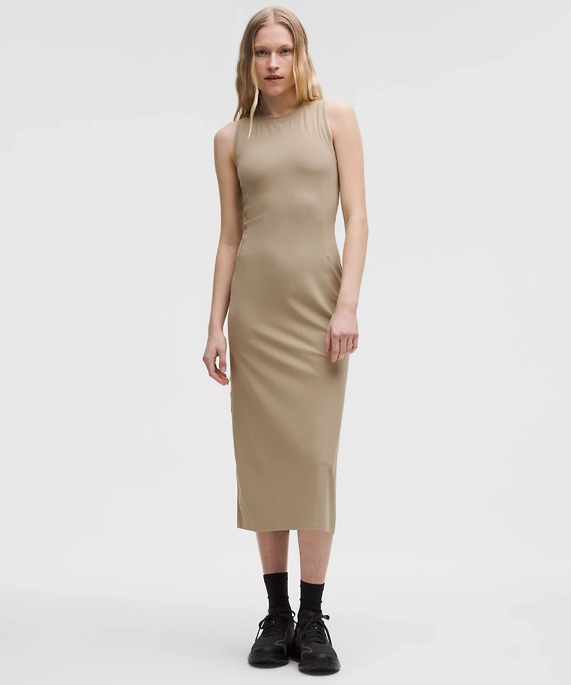 All Aligned Ribbed Midi Dress | Women's Dresses