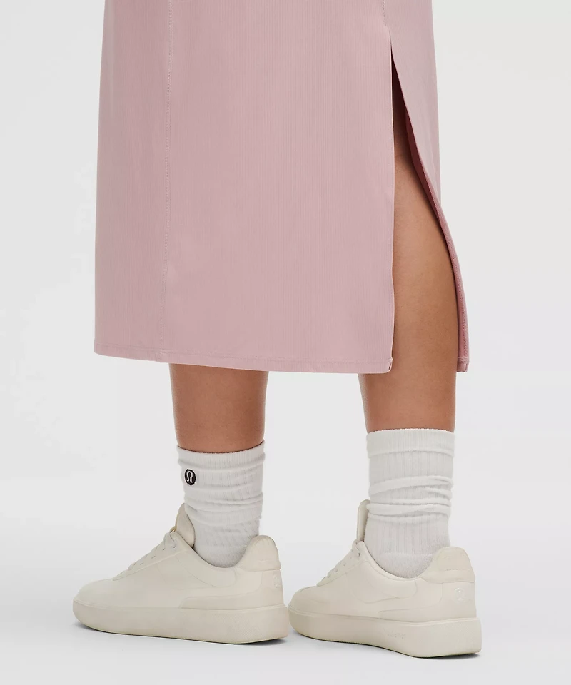 All Aligned Ribbed Midi Dress