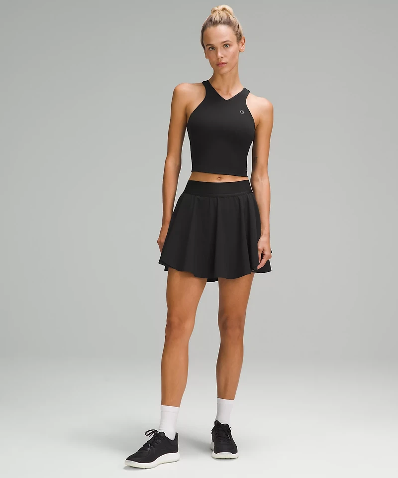 Cropped V-Neck Tennis Tank Top *Medium Support, B/C Cup | Women's Sleeveless & Tops