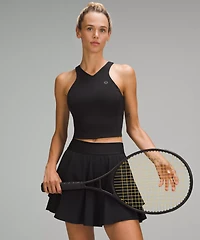 Cropped V-Neck Tennis Tank Top *Medium Support, B/C Cup | Women's Sleeveless & Tops